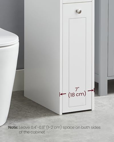 VASAGLE Small Bathroom Storage Cabinet, with Slide Out - Image 5