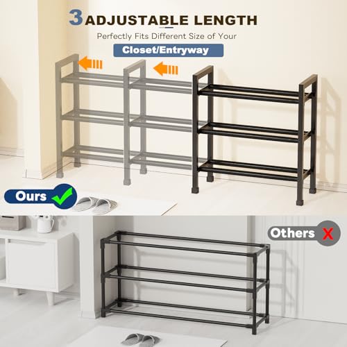 Mavivegue 19“- 43” Adjustable Shoe Rack, 3 Adjustabl | All Products - Image 5