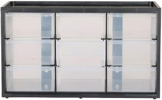CRAFTSMAN Plastic Storage Organizer Bin System, 9 Compartment, Modular, Home Office (‎CMST40709)