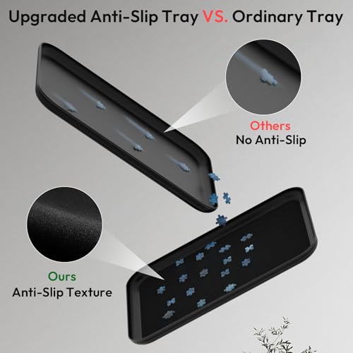 Anti-Slip Jigsaw Puzzle Sorting Trays – 6 Mixed (Black & - Image 4