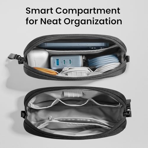 tomtoc Electronics Organizer Travel Case, Cable Organizer - Image 3