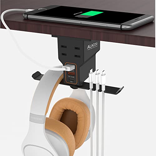 Multi-Function Desk Headphone Hanger Hook Gaming Office - Image 2