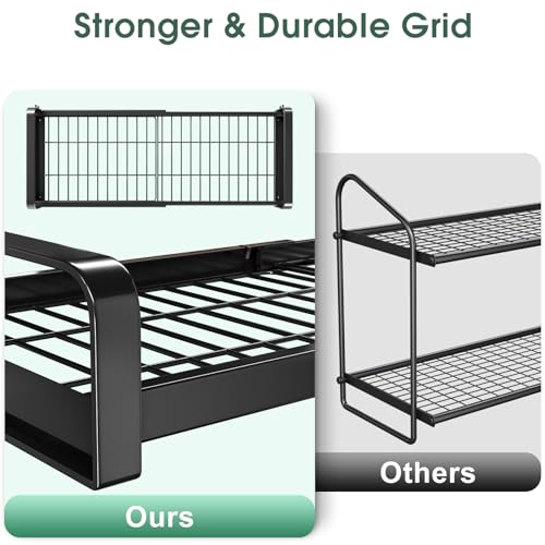 19"- 30" Expandable Hanging Pot Rack, 2 Tier Heavy Duty Wall - Image 5