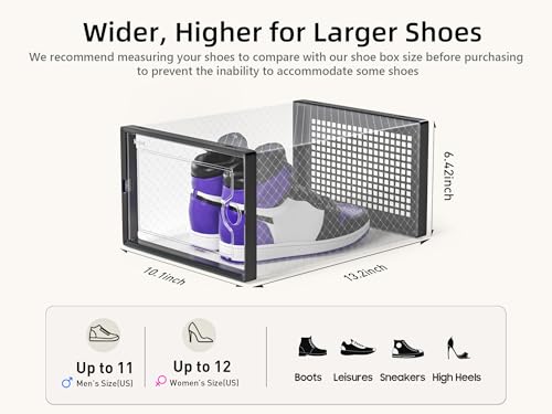 Kuject X-Large Shoe Storage Boxes 12 Pack, Clear Sta | All Products - Image 4
