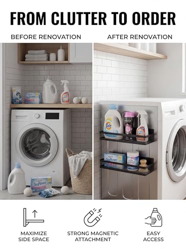 2 Pack Magnetic Laundry Organizer [Space Saving Storage] - Image 4