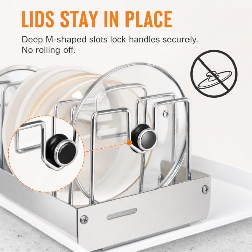 JOWBOOW Pots and Pans Organizer with Drip Tray, 1 Pack - Image 8