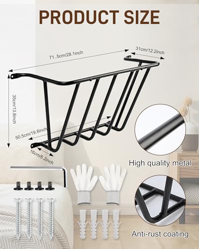 Wall Mounted Blanket Holder, Heavy Duty Metal Thicken Rack - Image 4