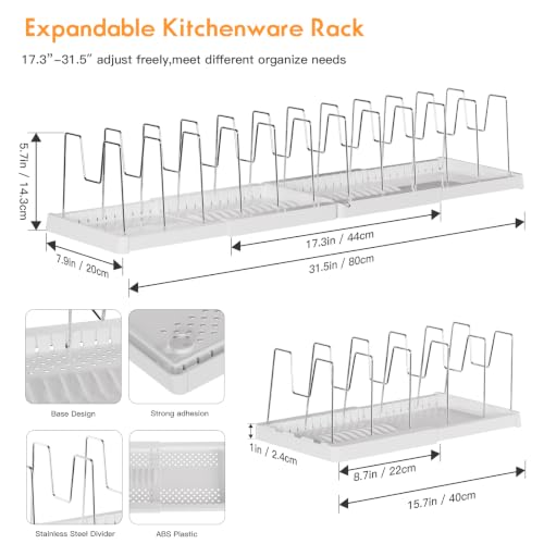 seasky Expandable pots pans and lid organizer for Ca | All Products - Image 3