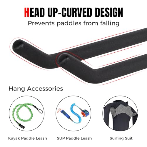 Paddle Storage Wall Rack, Metal Oars Holder | Home Organization - Image 5