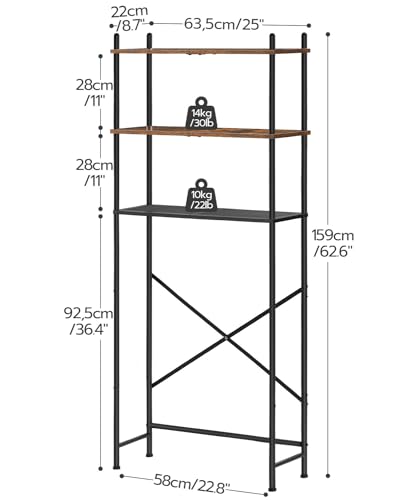 HOOBRO Over the Toilet Storage, 3-Tier Over Toilet - Image 4
