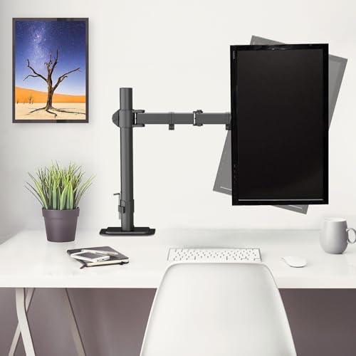 suptek Single LED LCD Monitor Desk Mount Heavy Duty Fully - Image 3