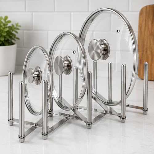 Ikea Variera Pot Lid Organizer, Stainless Steel, Set of 2 - Image 3
