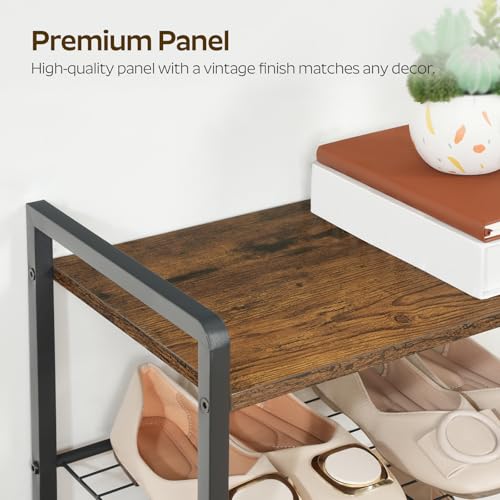 10-Tier Narrow Shoe Rack, Tall Shoe Rack for 10-20 Pairs - Image 6