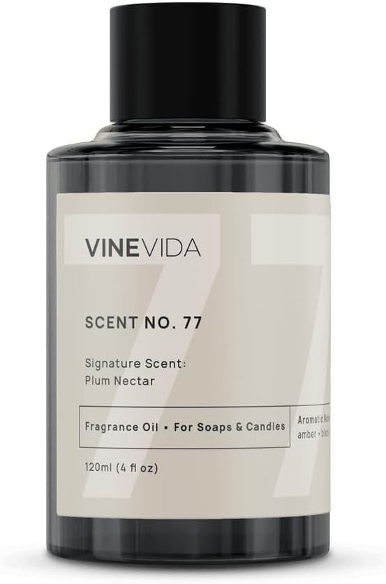 VINEVIDA [4oz] Scent No.77 Fragrance Oil for Candle & Soap Making - Made in USA Natural Candle Scents
