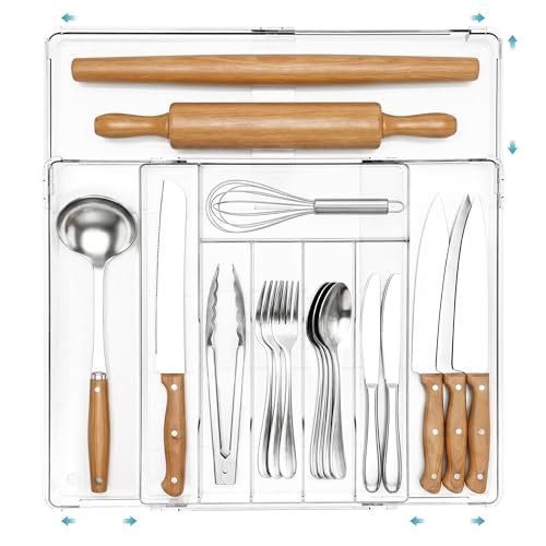 Vtopmart Expandable Silverware Organizer, Kitchen Drawer Tray - Image 2
