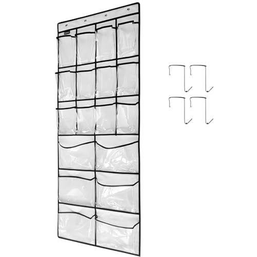 Extra Large Hanging Crystal Clear Over Door Shoe Org | All Products - Image 2