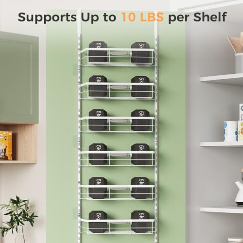 TOPCJ Over the Door Pantry Organizer,8-Tier Adjustable Heavy Duty - Image 7