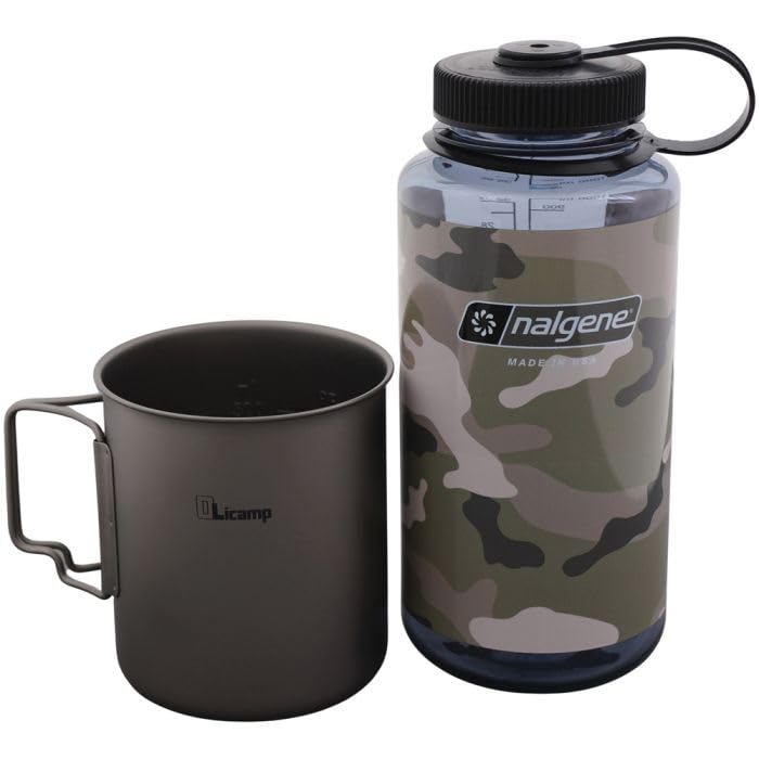 Olicamp Space Saver Cup & Nalgene 32oz Wide-Mouth Water Bottle - Image 2