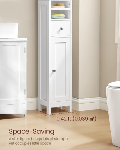 VASAGLE Tall Bathroom Cabinet, Slim Freestanding - Image 5