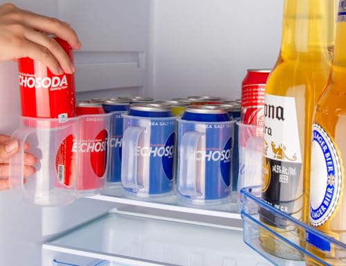 Portable Soda Can Organizer for Refrigerator, Clear, 2 Pack - Image 6