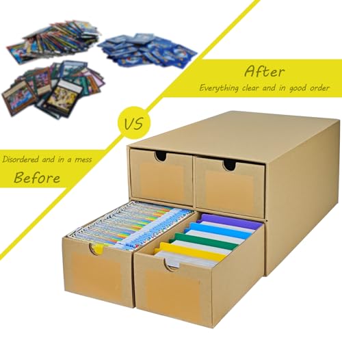 4 Sets Trading Card Storage Boxes, Includes 16-750 CT - Image 8