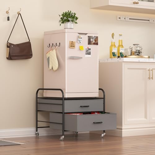 EazeHome Mini Fridge Stand, Fridge Stand with Storage - Image 4