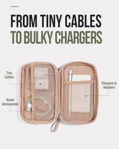 NISHEL Electronics Travel Organizer Cord Case, Charger Cable Tech - Image 4