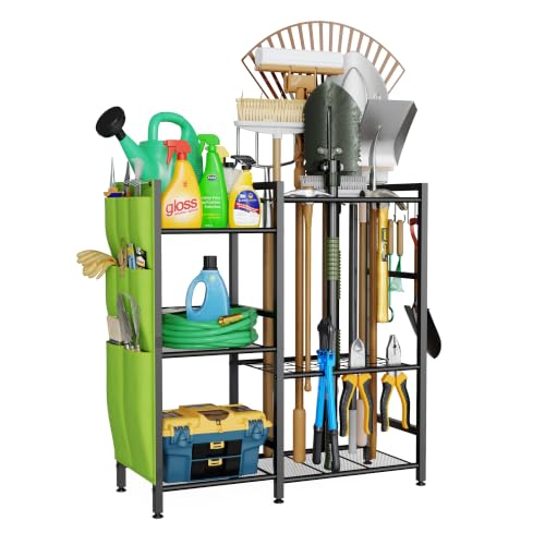Garden Tool Organizer with Side Tool Pouch, Yard Tool Organizer - Image 2
