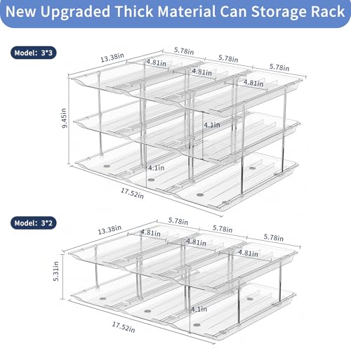 Jsyrjing Can Organizer for Pantry, 3-Tier Stackable Can Dispenser - Image 3