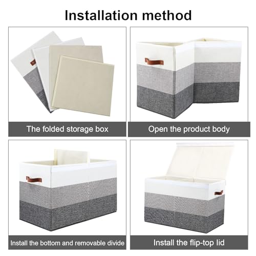 Mayniu Toy Box Storage Chest with Divider | Home Organization - Image 8