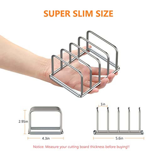 KORRTFID Cutting Board Holder, 2PSC Cutting Board Organizer Rack - Image 3