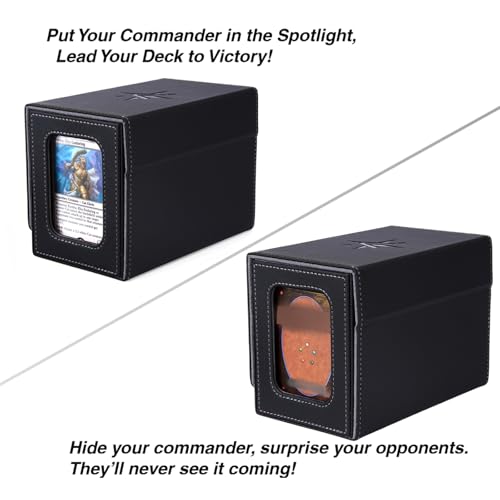 MTG Deck Box for Commander Display with Dice Tray (Black＆Grey) - Image 5