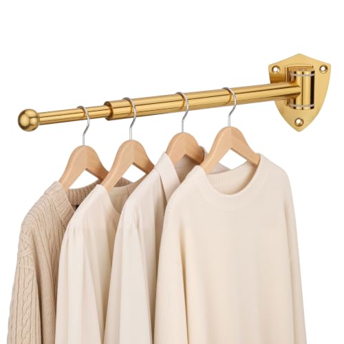 12" Wall Mounted Drying Rack, Foldable & Pull-Out Clothes Hanger - Image 2