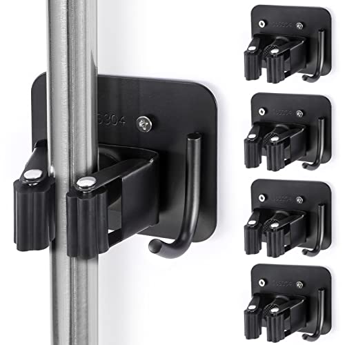 Stainless Steel Broom Holder, Heavy Duty - Image 2