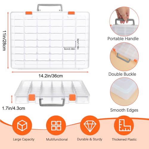 Bluedale 48 Grids Large Plastic Organizer Box | Home Organization - Image 3