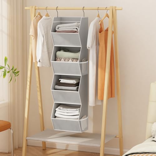 Closet Organizers and Storage Hanging with Mesh Pockets - Image 3
