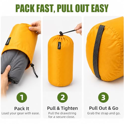 Frelaxy Stuff Sack Set 5-Pack (3L&5L&9L&15L&20L) | Travel Essentials - Image 5