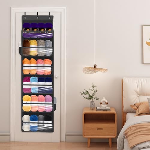 Over Door Organizer with 6 Extra Large Pockets 12 Side Pockets - Image 7