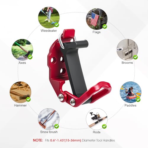 4 Pack Quick Release Shovel Holder Wall Mount for Truck - Image 6