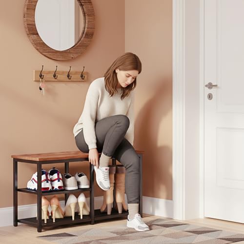CHEMPFR Shoe Bench with Storage, Shoe Rack Organizer - Image 5