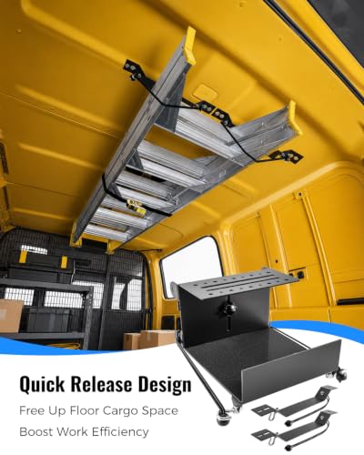 Adjustable Van Interior Ladder Rack, Heavy Duty Ladder - Image 6