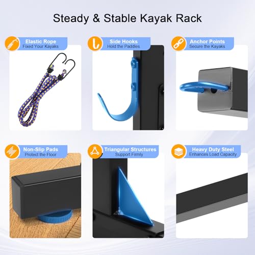 Kayak Storage Rack, Adjustable Heavy Duty Kayak Racks - Image 8