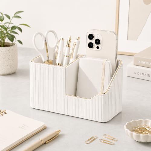 KINGFOM Luxury PU Leather Desk Organizer for Office | All Products - Image 4