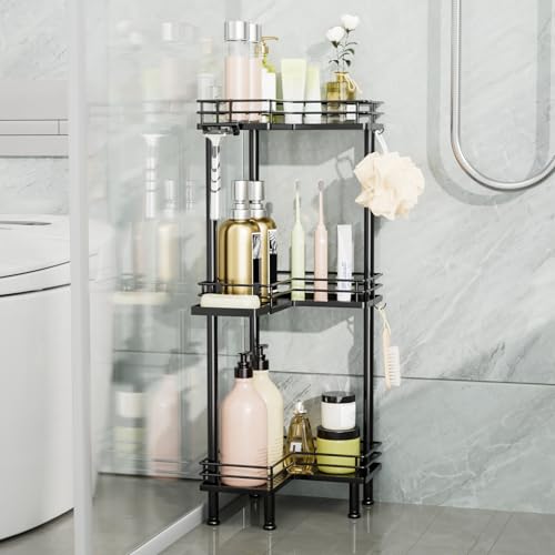 Consumest Corner Shower Caddy Standing - 3-Tier Stainless Steel - Image 7