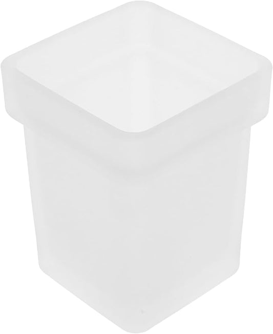 Unomor Heavy Duty Toilet Brush Holder Ceramic Bowl Brush Cup Slip Design for Easy Storage Cleaning