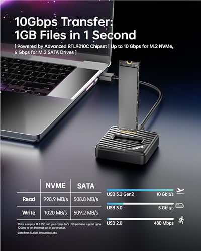 Tool-Free M.2 NVMe SATA SSD Reader Adapter with Storage Box - Image 6