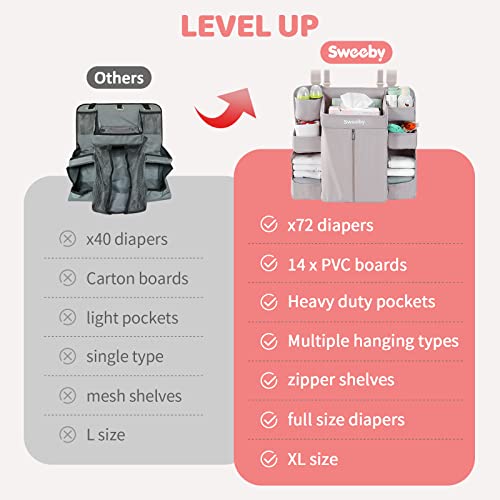 Sweeby Diaper Organizer for Changing Table and Crib - Image 5