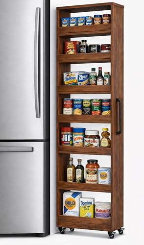 Beside Fridge Storage Slim Tall Cabinet - 7-Tier Tall - Image 2