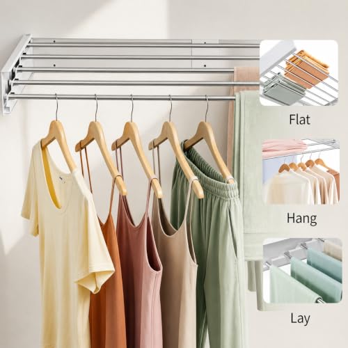 Wall Mounted Clothes Drying Rack for Laundry Room | Laundry & Clothing - Image 6