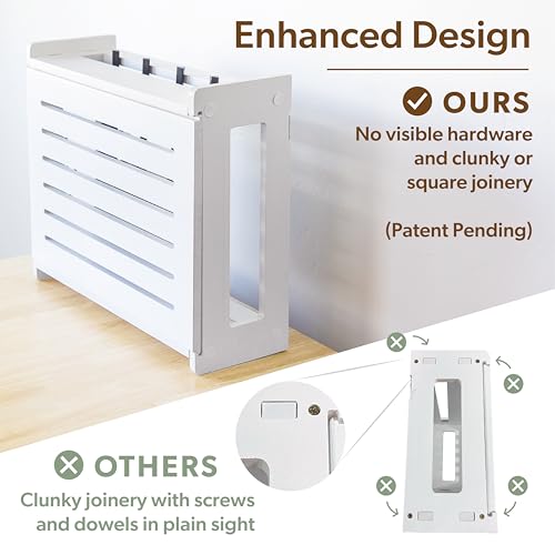 WiFi Router Storage Cabinet Router Box Hider WiFi Box Hider Shelf - Image 6